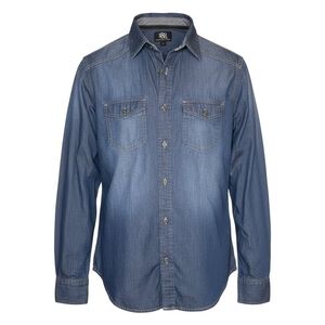 Rock Republic Blue Denim Blouse Medium (BL3)